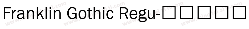 Franklin Gothic Regu字体转换